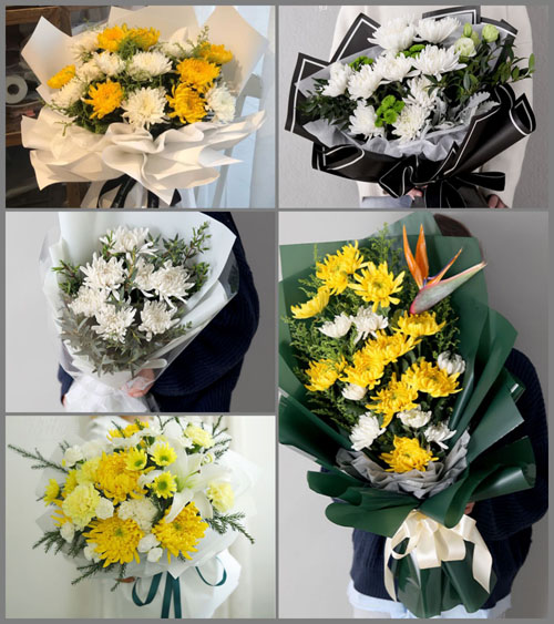 山东青岛平度市灰埠镇红山四甲村白事花束代送